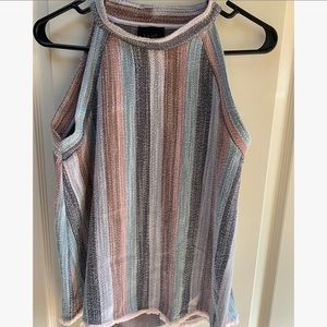 Anthropologie Mock Neck Boho Tank